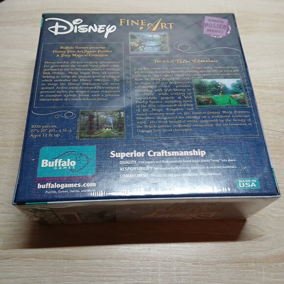 NWT Peter Ellenshaw Disney Fine Art 1,000 Pc Jigsaw Puzzle Mickey's Dream - Picture 7 of 13